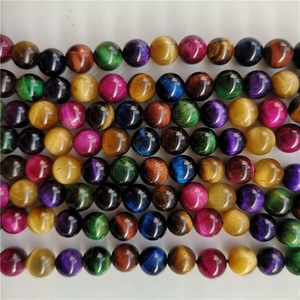 <span class=keywords><strong>Perline</strong></span> Sciolte Rotonde Naturali in Agata Occhio di Tigre AAA <span class=keywords><strong>da</strong></span> 8mm - Product Image 5