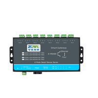Gateway Modbus, Conversor de 8 Puertos RS485 a Fibra y Ethernet con Soporte para MQTT, HTTP, WebSocket, Servidor Serial Industrial