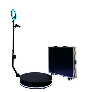 Nieuwe Ontwerp Slow Motion 360 Selfie Photo Booth Software 360 Automatische Ipad Photo Booth Draagbare Video Rotatie 360 Photo Booth