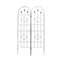 Haute qualité nouveauté grands treillis de jardin forgé clôture treillis portes jardin 2 Pack Offre Spéciale plante grimpante Support