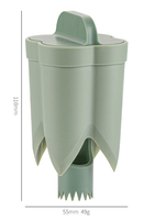 ZIMU Éplucheur manuel 3-en-1 pour légumes et fruits avec lame en acier inoxydable, portable en ABS pour un épluchage rapide des poivrons