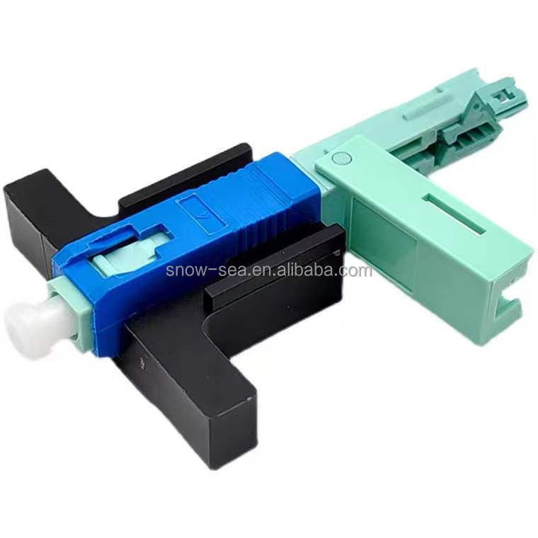 Lot De 10 Connecteurs Rapides Fibre Optique SC/APC - Pour Câbles FTTH - Sertissage Mécanique