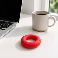 Anneau de préhension en silicone portable, étanche, durable et réutilisable pour l'entraînement de la force des doigts et des mains