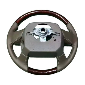 Volant de voiture en cuir et bois de qualité supérieure, <span class=keywords><strong>prix</strong></span> de gros usine, pour Lexus GX460 - Product Image 2