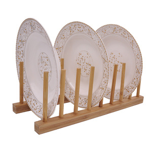 Armoire <span class=keywords><strong>de</strong></span> rangement <span class=keywords><strong>de</strong></span> <span class=keywords><strong>cuisine</strong></span> support organisateur en bambou support assiette à vaisselle <span class=keywords><strong>livre</strong></span> bol tasse Pot couvercle coupe support pliant maison - Product Image 4
