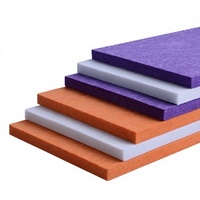 Panneaux acoustiques en polyester pour la décoration intérieure, esthétiques, multicolores, haute densité, respirants