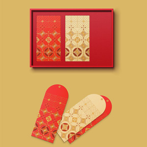 2026 Tết Nguyên Đán tiền đỏ phong bì ang Pao nhung đỏ gói phong bì giấy tùy chỉnh - Product Image 5