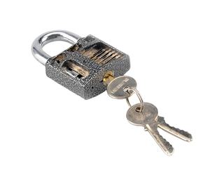 YH9114-candado de práctica de entrenamiento de cerrajero, herramienta de aprendizaje artesanal de habilidad con 3 Llaves, nueva perspectiva recortada - Product Image 5