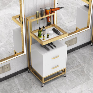 Mesa de Madera Multifuncional de Alta Calidad para Salón de Belleza, Estante de Almacenamiento Multicapa para Peluquería y Herramientas de Peluquero, para Dormitorio - Product Image 2