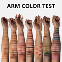 Palette de fards à paupières pliable à quatre couches, 117 couleurs, imperméable, maquillage en gros, fini mat, nacré, blush, contour, highlight