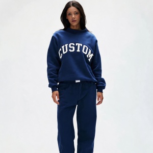 Felpa con Cappuccio Oversize in Cotone Ricamata Personalizzata per Donna, Maglioni Girocollo di Design Unisex, Personalizzazione con Logo - Product Image 4