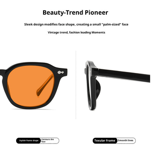 Lentes Naranjas OEM TR90, Gafas de Alta Calidad con Armazón Cuadrado, 100% al por Mayor, Bloqueo de Luz Azul, Ligeras, Modernas, Unisex - Product Image 2