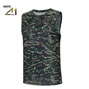 A-1 Men's Sleeveless Tank <b>Top</b> Digital Camo Print Quick Dry Breathable Athletic Slim Fit for Gym Outdoor Training Summer - Product Image 2