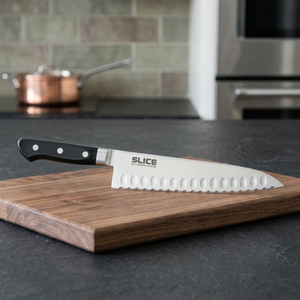 Cuchillo de Chef Gyuto Profesional de Acero Inoxidable con Hoja Dentada y Mango de Plástico, Apto para Lavavajillas, Hecho en Japón, 21 cm - Product Image 3