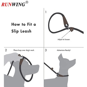 Durable Eco-Friendly 6-Foot Solid Pattern Polyester <strong>Dog</strong> <strong>Slip</strong> Rope Leash Simple Style Mountain Climbing <strong>Lead</strong> - Product Image 4