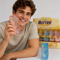 Nouveau produit à succès : Bâton de beurre coloré en ruban, à base de vaseline, jouet anti-stress souple, directement de la source.