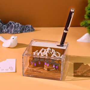 Bloc <span class=keywords><strong>de</strong></span> Notas 3D con Diseño <span class=keywords><strong>de</strong></span> Arquitectura <span class=keywords><strong>de</strong></span> Xinjiang, <span class=keywords><strong>Ruta</strong></span> del <span class=keywords><strong>Seda</strong></span>, Calendario 2027, Notas Desprendibles con Tallado en Papel <span class=keywords><strong>de</strong></span> Lugares Emblemáticos, Cubo con Luz LED - Product Image 3