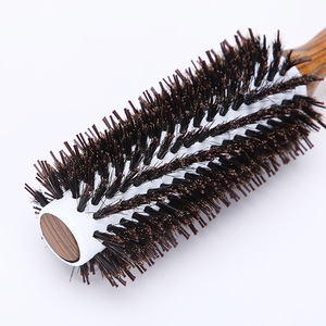 Round <b>Brush</b> Boar Bristle Aluminum Tube 10 12 14mm For Blow Drying Curling Hair Styling - Product Image 4