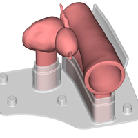 Modèle d'échographie de la prostate transrectale Les ultrasons focalisés à haute énergie simulent le diagnostic et le traitement des maladies de la prostate