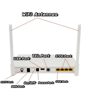 FTTH 광섬유 장치 XPON GPON EPON ONU ONT 모뎀 1GE + 3FE + 와이파이 + CATV + 포트 + USB ONT