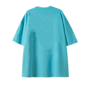 Vêtements pour femmes grande taille en gros de Chine, t-shirt court uni à manches courtes, <span class=keywords><strong>blanc</strong></span>, col rond, hauts pour femmes - Product Image 2