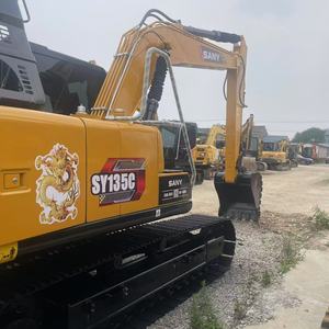 Rất mới trong kho để bán sử dụng máy xúc Sany sy135 mô hình 13t máy xúc bánh xích - Product Image 1