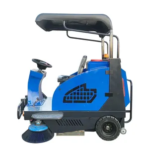 Powerful Ride On Road Sweeper electric Road floor sweeper machine dry and wet sweeping equipment