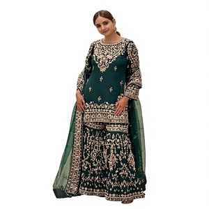 Ensemble haut et pantalon palazzo pour femme, coupe classique, toutes saisons, extensible, réversible, infroissable, longueur cheville, design de créateur, pour soirée - Product Image 1