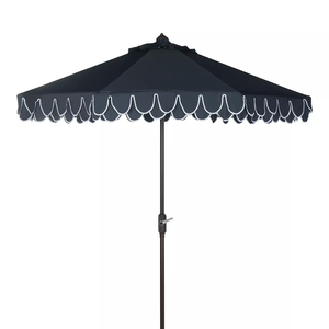 <span class=keywords><strong>Parasol</strong></span> de plage élégant à double bord festonné style feuille de lotus, à manivelle, <span class=keywords><strong>anti</strong></span>-UV, pour cafés et espaces de restauration en extérieur - Product Image 5