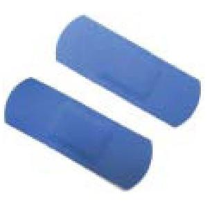 Cerotti Rilevabili Blu 7,5x2,5 cm in Metallo per Primo Soccorso - Product Image 1