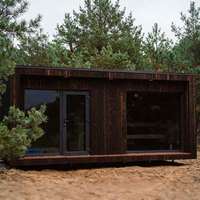 Sauna extérieur et aire de repos Maison en bois Baignoires spa préfabriquées Salles de sauna Tube de bain