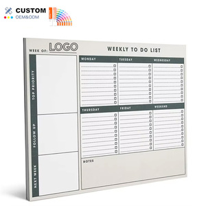 Nueva llegada stock personalizado para hacer lista Bloc de notas diario organizador agenda <span class=keywords><strong>libro</strong></span> 54 semanas anual espiral cuaderno planificador semanal - Product Image 1