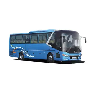Merek Baru Zhongtong Bus 63 Kursi LCK6125C Poros Ganda Bus Bepergian dengan Kursi Mewah Harga Lebih Rendah Dijual