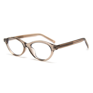 Occhiali Ottici Stile Giapponese Retrò Ovali con Montatura Spessa in TR90, Lenti Grigie Complete per Viso Piccolo, Unisex - Product Image 6