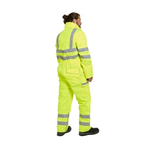 Combinaison de sécurité haute visibilité pour hommes, bande réfléchissante, vêtements de travail de construction, protection industrielle, combinaison de travail imperméable - Product Image 3