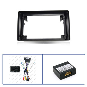Meihua 9Inch <span class=keywords><strong>Android</strong></span> Auto Radio Frame Voor Dodge Ram 2019-2021 Mat Zwart Inclusief Usb Kabel Harnas Canbus Gps Carplay Tv 1 Jaar - Product Image 3