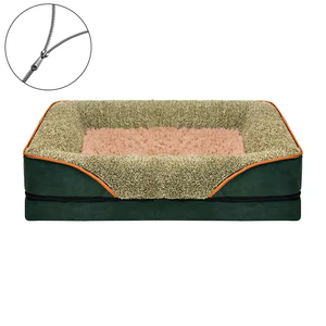 Anpassbares Orthopädisches Hundebett in Grau mit Vierseitigem Memory-Schaum-Kissen, Mittelgroß, Umweltfreundlich, für Draußen und Reisen, Haustierbetten-Lieferant - Product Image 5
