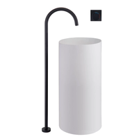 Robinet sur pied Robinet mitigeur de baignoire sur pied Ensemble de robinet de douche