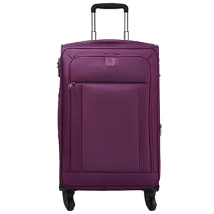 Hanke 24英寸紫色男士随身旅行箱包面料手提箱
