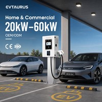 Nouveau chargeur rapide pour véhicules électriques Evtaurus DC, CCS2, GBT, Chademo, NACS, 15-60 kW, type sur pied, 400 V, prêt pour l'extérieur