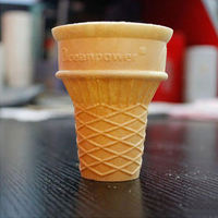 Machine à gaufres en cône au gaz commercial, machine à cônes à glace au gaz professionnelle