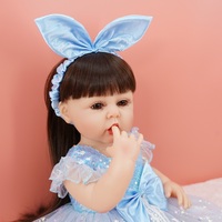 Muñeca de juguete para niños en edad preescolar, muñeco de bebé de silicona, calidad fiable, barato, con patas curvadas naturales de 22 pulgadas