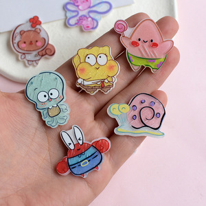 Mini flatback résine breloques dessin animé cabochon flatback artisanat ornements crème colle décorations bricolage accessoires pour phonecasesshoes - Product Image 2