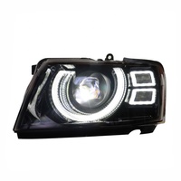 Phares LED de style Defender pour Nissan Patrol Y61 Safari GU4 GU5 97-20, conversion de phares avant ronds avec masque intégral personnalisé