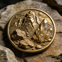 Pièce de monnaie en aluminium de luxe moderne de qualité supérieure, forme unique, motif pièces égyptiennes, cadeau pour homme, vente chaude en usine