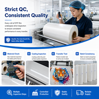 Film PET DTF double face de qualité supérieure, directement de l'usine, pour l'impression par transfert thermique sur t-shirts et vêtements, service OEM de haute qualité