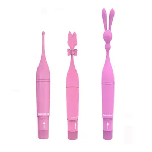 Masturbation féminine G Spot stimulateur vibrateur pour femmes crayon lapin chat mamelon masseur jouets sexuels