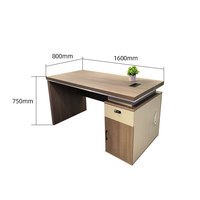 Bureau de travail moderne, durable et simple avec tiroir en bois et serrure pour un usage domestique, ordinateur de bureau, étude, écriture, chambre à coucher