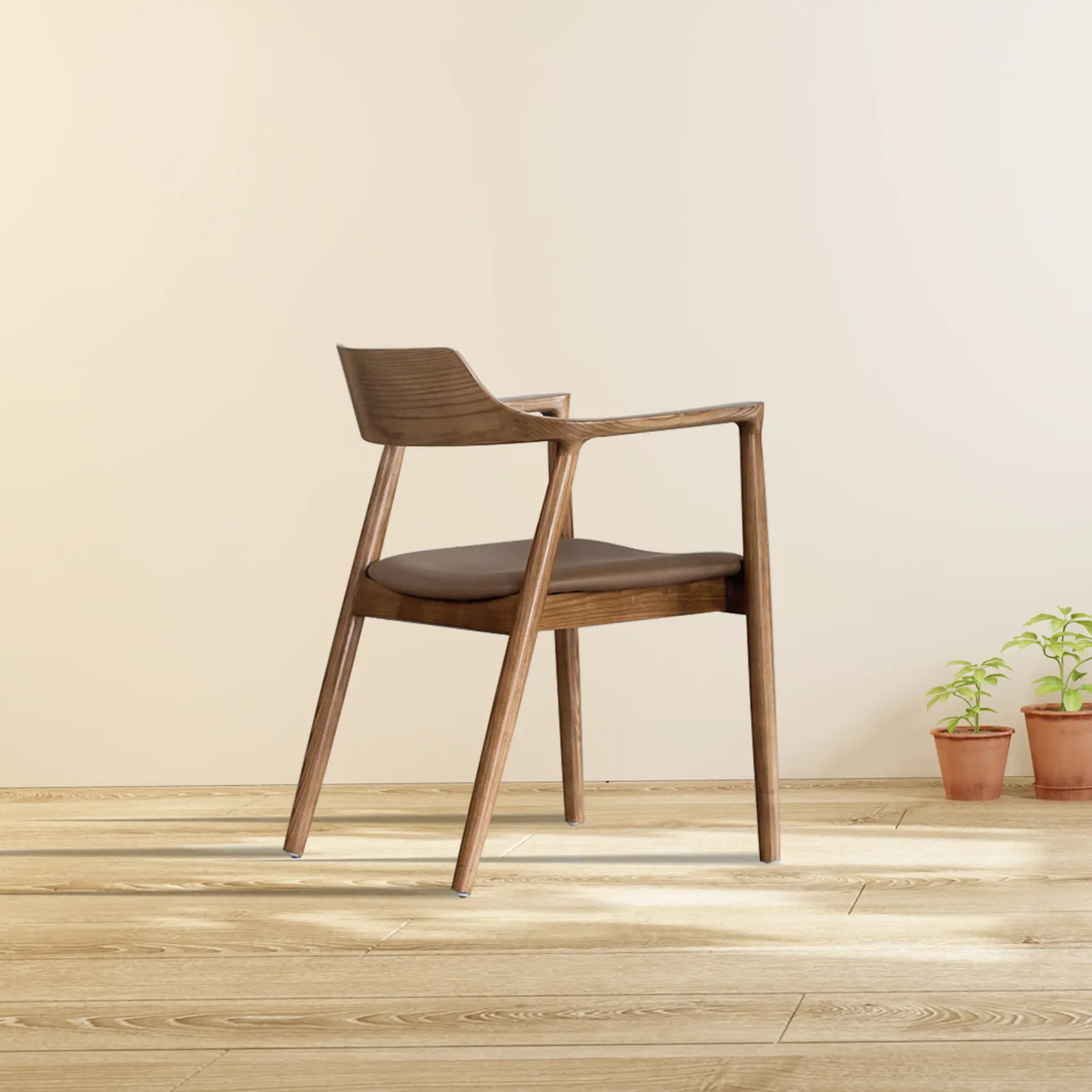 Vendita calda di alta qualità di Design in legno massello moderno semplice mobili sedia per il tempo libero camera da letto mobili Hotel sedia
