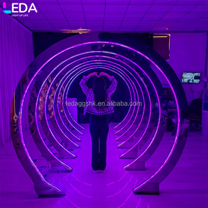 ซุ้มโค้งไฟ LED สำหรับงานแต่งงานกลางแจ้ง LEDA ฉากหลังวงกลม RGB ไฟ LED สำหรับตกแต่งงานอีเว้นท์และงานปาร์ตี้ - Product Image 1